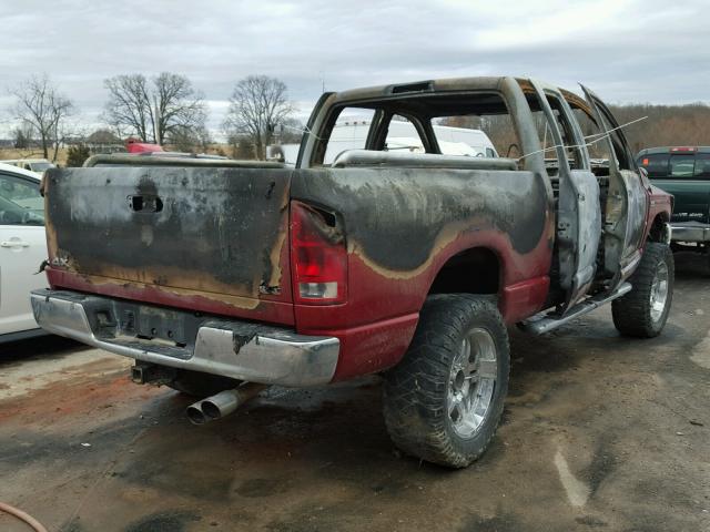 1D7HU18256S636144 - 2006 DODGE RAM 1500 S MAROON photo 4