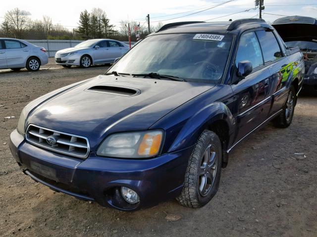 4S4BT63C956101479 - 2005 SUBARU BAJA TURBO BLUE photo 2