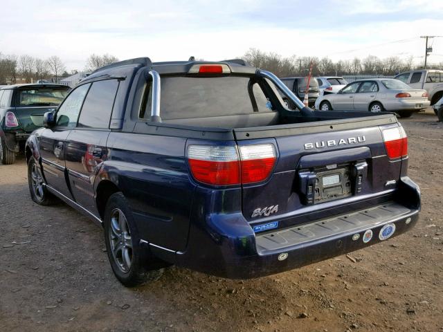 4S4BT63C956101479 - 2005 SUBARU BAJA TURBO BLUE photo 3