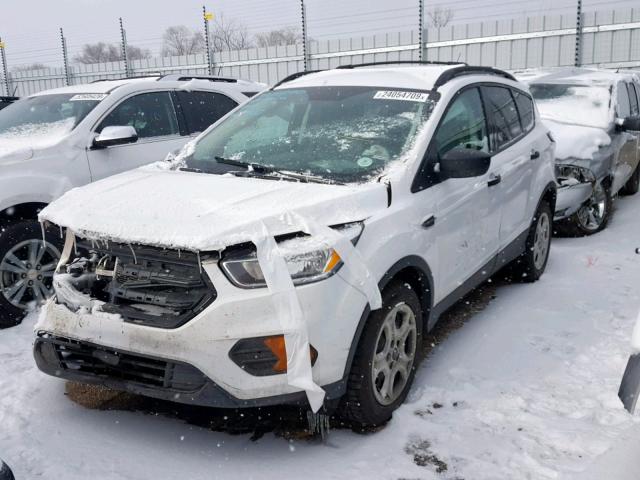 1FMCU0F76HUB03512 - 2017 FORD ESCAPE S WHITE photo 2