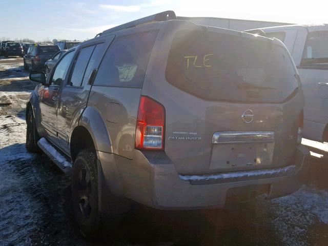 5N1AR18W55C770995 - 2005 NISSAN PATHFINDER GRAY photo 3