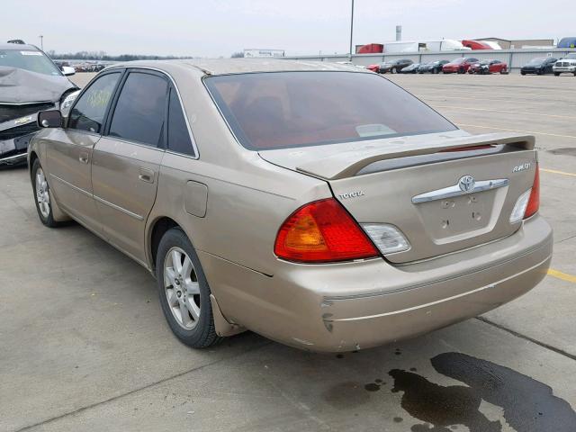 4T1BF28B92U264852 - 2002 TOYOTA AVALON XL CREAM photo 3