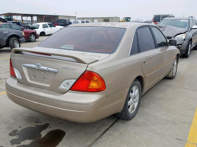 4T1BF28B92U264852 - 2002 TOYOTA AVALON XL CREAM photo 4