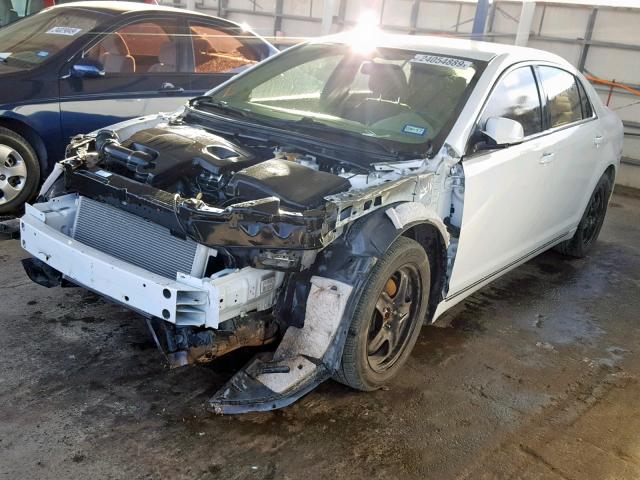 1G1ZC5EB3AF197985 - 2010 CHEVROLET MALIBU 1LT WHITE photo 2