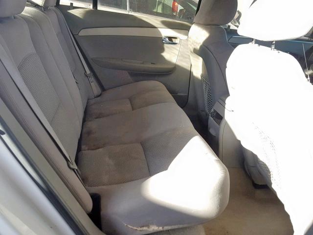1G1ZC5EB3AF197985 - 2010 CHEVROLET MALIBU 1LT WHITE photo 6