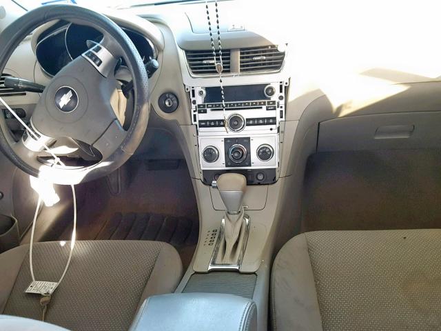 1G1ZC5EB3AF197985 - 2010 CHEVROLET MALIBU 1LT WHITE photo 9