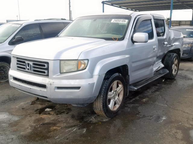 2HJYK16537H502654 - 2007 HONDA RIDGELINE SILVER photo 2