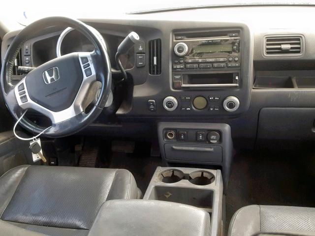 2HJYK16537H502654 - 2007 HONDA RIDGELINE SILVER photo 9