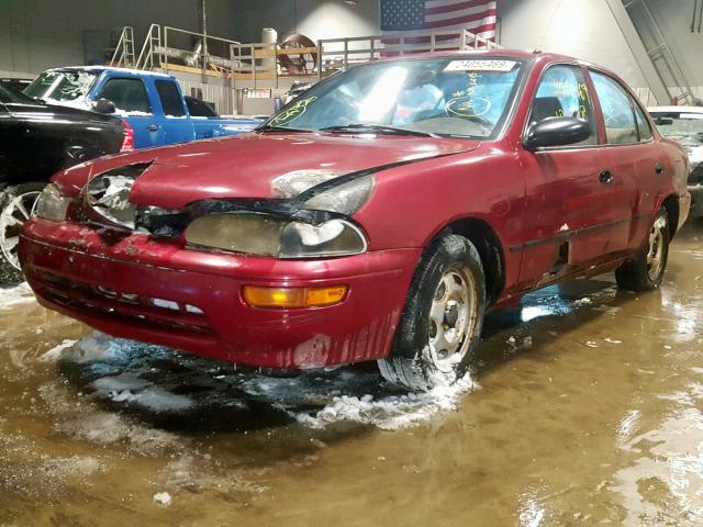 1Y1SK5260TZ058574 - 1996 GEO PRIZM BASE 红色 照片 2