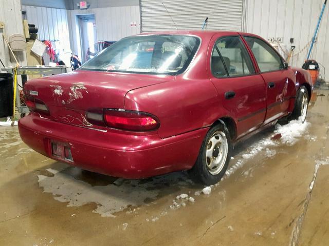 1Y1SK5260TZ058574 - 1996 GEO PRIZM BASE RED photo 4