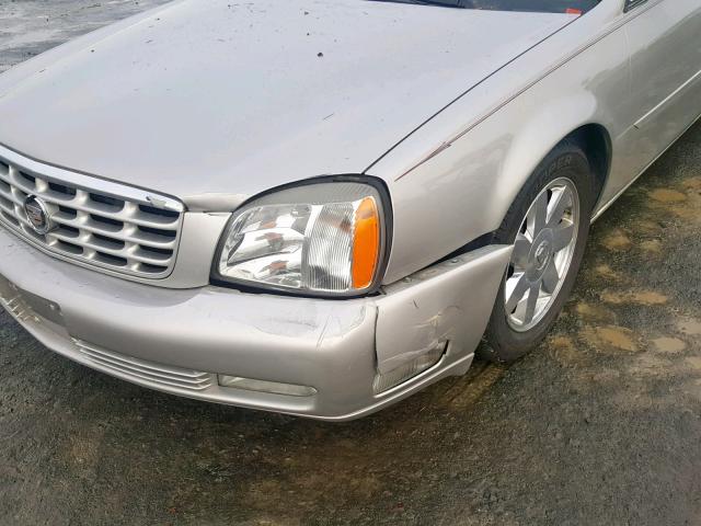 1G6KF57925U177323 - 2005 CADILLAC DEVILLE DT SILVER photo 9