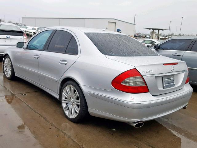 WDBUF56X17B081802 - 2007 MERCEDES-BENZ E 350 SILVER photo 3