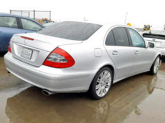 WDBUF56X17B081802 - 2007 MERCEDES-BENZ E 350 SILVER photo 4