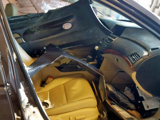 1HGCP3F81CA008907 - 2012 HONDA ACCORD EXL BROWN photo 5