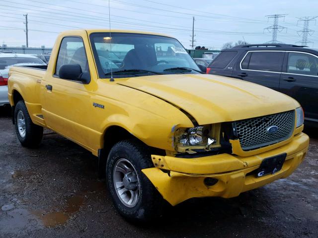 1FTYR10U52PA95327 - 2002 FORD RANGER YELLOW photo 1
