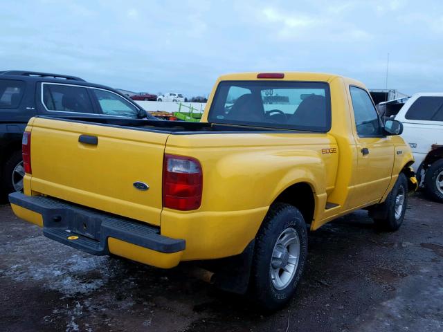 1FTYR10U52PA95327 - 2002 FORD RANGER YELLOW photo 4