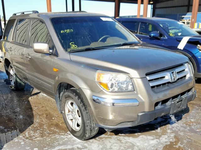 5FNYF28268B013268 - 2008 HONDA PILOT VP BROWN photo 1