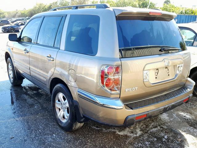 5FNYF28268B013268 - 2008 HONDA PILOT VP BROWN photo 3