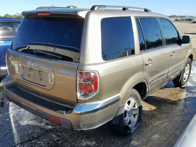 5FNYF28268B013268 - 2008 HONDA PILOT VP BROWN photo 4