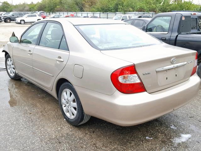 4T1BE30K03U225413 - 2003 TOYOTA CAMRY LE GOLD photo 3