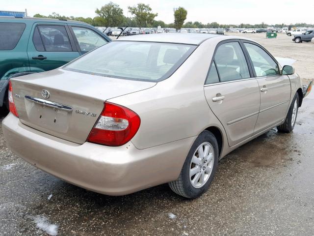 4T1BE30K03U225413 - 2003 TOYOTA CAMRY LE GOLD photo 4