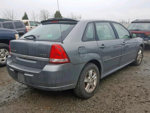 1G1ZT64845F225214 - 2005 CHEVROLET MALIBU MAX ნაცრისფერი ფოტო 4