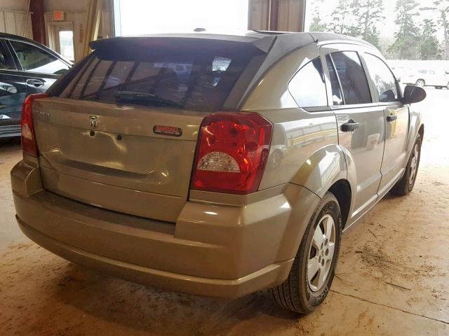 1B3HB28B08D532918 - 2008 DODGE CALIBER TAN photo 4