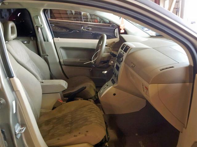 1B3HB28B08D532918 - 2008 DODGE CALIBER TAN photo 5