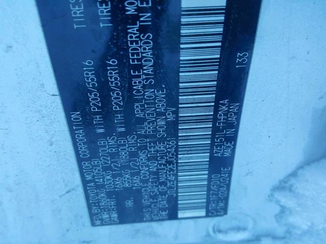 JTLZE4FE2EJ054361 - 2014 TOYOTA SCION XB Сұр фото 10