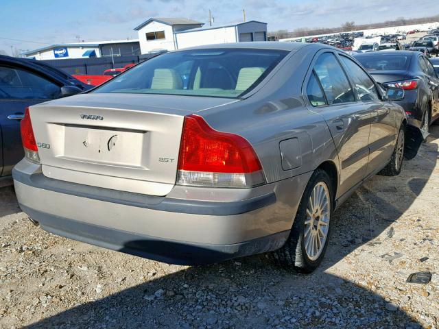 YV1RS59V142344339 - 2004 VOLVO S60 2.5T BEIGE photo 4