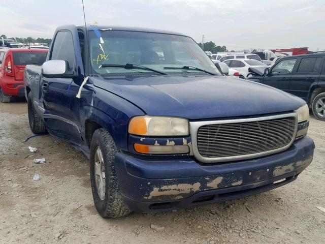 2GTEC19T211115852 - 2001 GMC NEW SIERRA BLUE photo 1