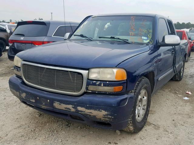 2GTEC19T211115852 - 2001 GMC NEW SIERRA BLUE photo 2