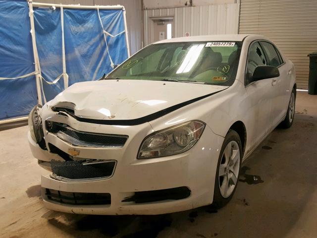 1G1ZA5E01A4103036 - 2010 CHEVROLET MALIBU LS WHITE photo 2