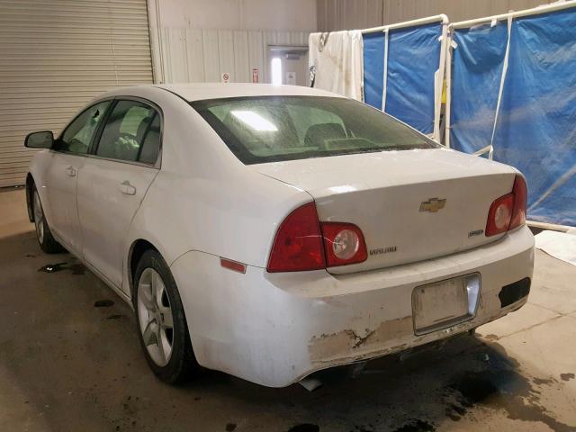 1G1ZA5E01A4103036 - 2010 CHEVROLET MALIBU LS WHITE photo 3