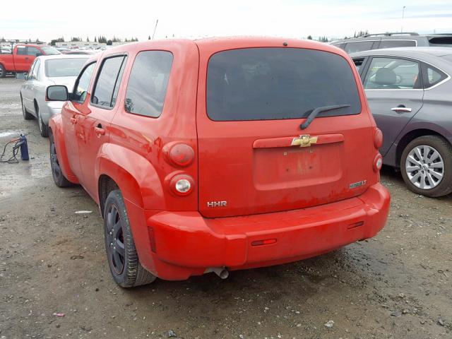 3GNBABDB8AS633585 - 2010 CHEVROLET HHR LT RED photo 3