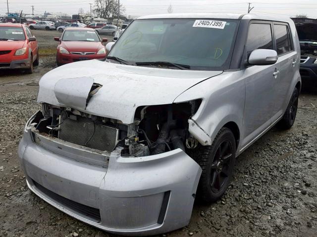 JTLKE50E181013756 - 2008 TOYOTA SCION XB 银色 照片 2