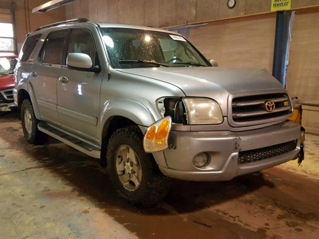 5TDBT48A61S038853 - 2001 TOYOTA SEQUOIA LI SILVER photo 1