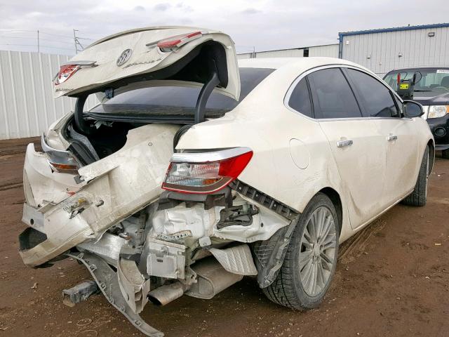 1G4PT5SV2D4143103 - 2013 BUICK VERANO PRE WHITE photo 4