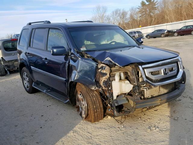 5FNYF4H93BB103610 - 2011 HONDA PILOT TOUR BLUE photo 1