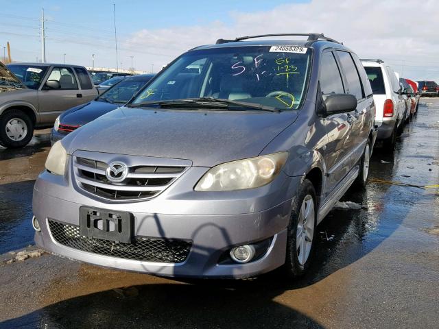 JM3LW28J840521582 - 2004 MAZDA MPV WAGON GRAY photo 2