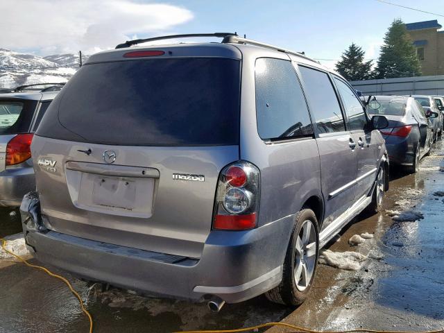 JM3LW28J840521582 - 2004 MAZDA MPV WAGON GRAY photo 4