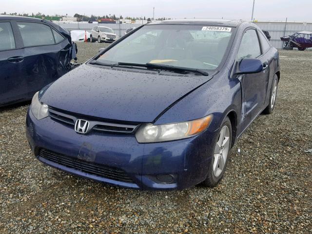 2HGFG12938H523545 - 2008 HONDA CIVIC EXL BLUE photo 2