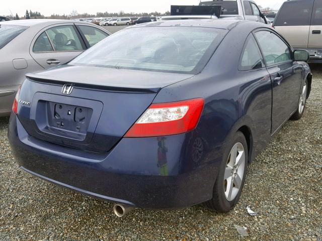 2HGFG12938H523545 - 2008 HONDA CIVIC EXL BLUE photo 4