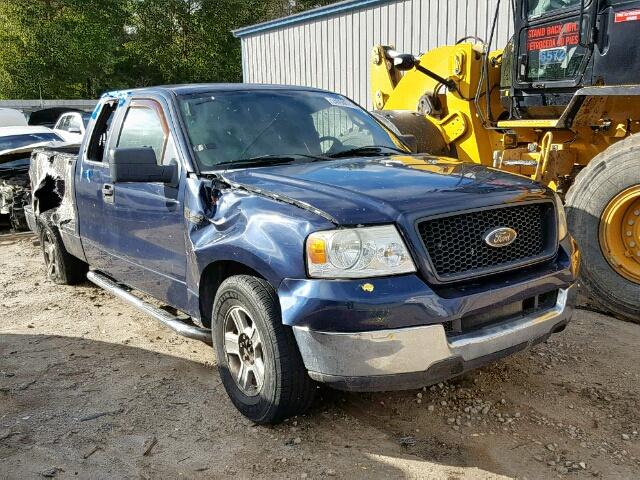 1FTRX02W05KC57739 - 2005 FORD F150 BLUE photo 1