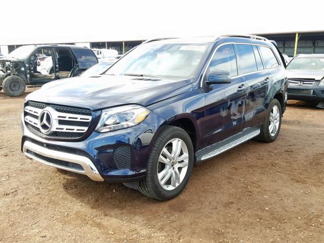 4JGDF6EE4HA981328 - 2017 MERCEDES-BENZ GLS 450 4M BLUE photo 2