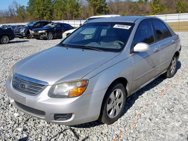 KNAFE221295615286 - 2009 KIA SPECTRA EX SILVER photo 2