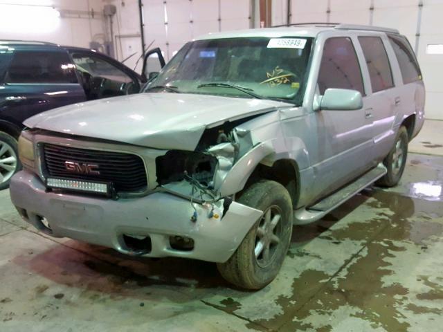 1GKEK13RXYR111232 - 2000 GMC YUKON DENA SILVER photo 2