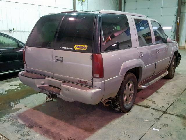 1GKEK13RXYR111232 - 2000 GMC YUKON DENA SILVER photo 4