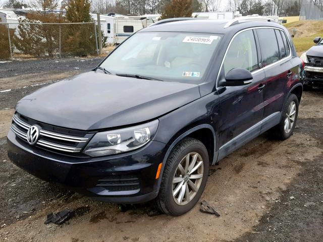 WVGSV7AX6HK005679 - 2017 VOLKSWAGEN TIGUAN WOL BLACK photo 2