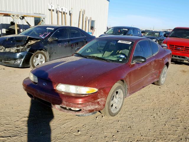 1G3NL12E33C165698 - 2003 OLDSMOBILE ALERO GL ORANGE photo 2